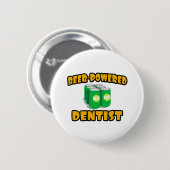 bieraangedreven tandarts ronde button 5,7 cm (Voorkant /achterkant)
