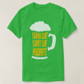 Bieralcohol Cadeau Drink 1 T-shirt (Design voorkant)