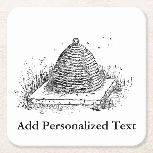 Bierbakkerszwarte en witte  tekening kartonnen onderzetters (Voorkant)