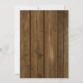 Bierbassh verjaardagsuitnodiging bijtend hout kaart (Achterkant)