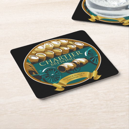 Bierbassins voor het chartier kartonnen onderzetters (Schuin)