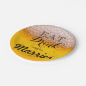 Bierbel Eet Drink en ben getrouwd Papieren Bordje (Gekanteld)