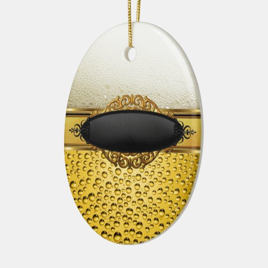 Bierbellen Ale Amber Drinken 2 Keramisch Ornament (Links)