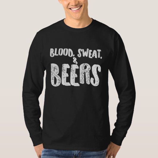 Bierbier Shirt Bloedzweet en bieren (Voorkant)