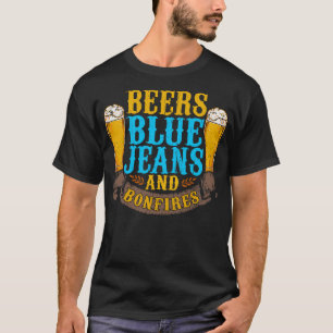Bierblauwe jood en bosbranden t-shirt