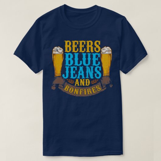 Bierblauwe jood en bosbranden t-shirt (Design voorkant)