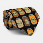 Bierblikjes Oktoberfest Bierdrinker Stropdas (Opgerold)