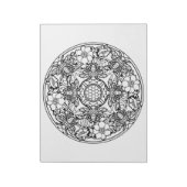 Bierbloemenhok Mandala Coloring Book Pad Notitieblok (Linkerzijde)