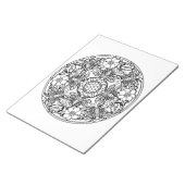Bierbloemenhok Mandala Coloring Book Pad Notitieblok (Schuin)