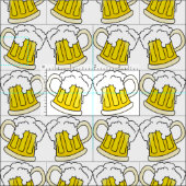 Bierbril Brewery Modern Cute Mok Sjabloon Stof (Delen)