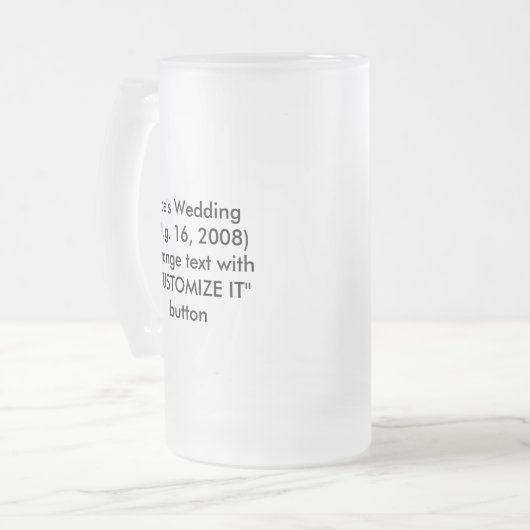 Bierbril ... Unieke Groomsmen Giften Matglas Bierpul (Voorkant links)