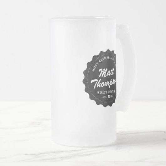 Bierbriljante vader matglas bierpul (Voorkant rechts)