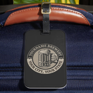 Bierbrouwen Gepersonaliseerde NAAM Brouwerij Grote Bagagelabel