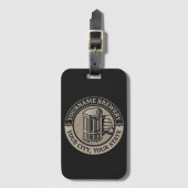 Bierbrouwen Gepersonaliseerde NAAM Brouwerij Grote Bagagelabel (Voorkant (verticaal))