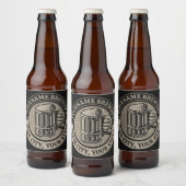 Bierbrouwen Gepersonaliseerde NAAM Brouwerij Grote Bier Etiket (Flessen)