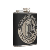 Bierbrouwen Gepersonaliseerde NAAM Brouwerij Grote Heupfles (Rechts)