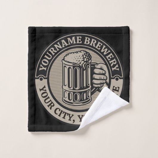 Bierbrouwerij Aangepaste naam Brewery Big Mok Bad Handdoek (Wasdoekje)