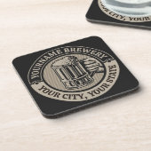 Bierbrouwerij Aangepaste naam Brewery Big Mok Bier Onderzetter (Linkerzijde)