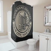 Bierbrouwerij Aangepaste naam Brewery Big Mok Douchegordijn (In situ)