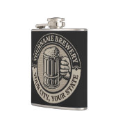 Bierbrouwerij Aangepaste naam Brewery Big Mok Heupfles (Links)