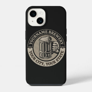 Bierbrouwerij Aangepaste naam Brewery Big Mok iPhone 14 Hoesje