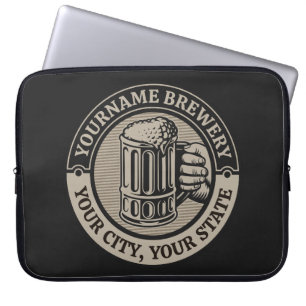 Bierbrouwerij Aangepaste naam Brewery Big Mok Laptop Sleeve