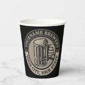 Bierbrouwerij Aangepaste naam Brewery Big Mok Papieren Bekers (Voorkant)