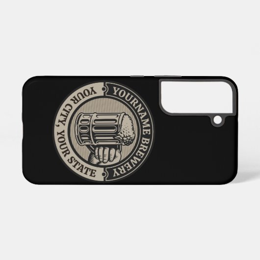 Bierbrouwerij Aangepaste naam Brewery Big Mok Samsung Galaxy Hoesje (Achterkant horizontaal)