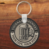 Bierbrouwerij Aangepaste naam Brewery Big Mok Sleutelhanger (Voorkant)