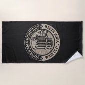 Bierbrouwerij Aangepaste naam Brewery Big Mok Strandlaken (Voorkant)