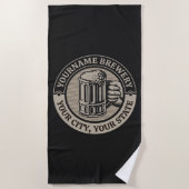 Bierbrouwerij Aangepaste naam Brewery Big Mok Strandlaken (Voorkant)