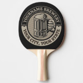 Bierbrouwerij Aangepaste naam Brewery Big Mok Tafeltennisbatje (Voorkant)