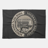 Bierbrouwerij Aangepaste naam Brewery Big Mok Theedoek (Horizontaal)