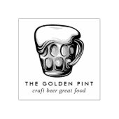 Bierbrouwerij met Logo brouwerij Rubberstempel (Afrduk)