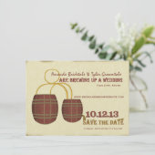 Bierbrouwerij Save the Date (Staand voorkant)