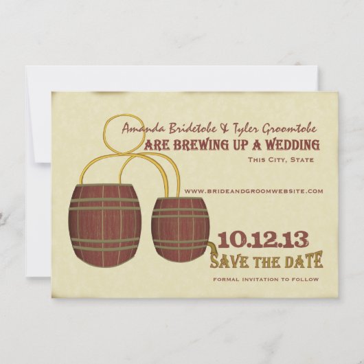 Bierbrouwerij Save the Date (Voorkant)