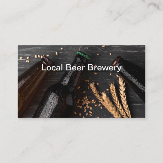 Bierbrouwerij Sjabloon voor visitekaartje Glanzend (Voorkant)