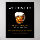 Bierbrouwerij voor Mok Logo Bierbrouwerij Heropend Poster (Voorkant)