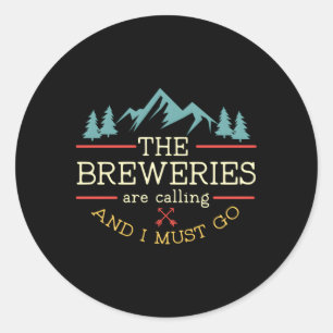 Bierbrouwerijen bellen en ik moet naar ambachtelij ronde sticker