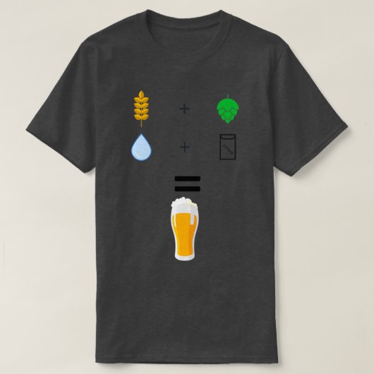 Bierbrouwerijingrediënten T T-shirt (Design voorkant)