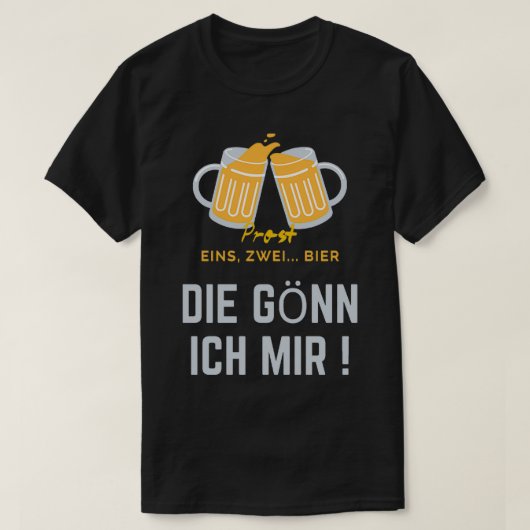 Biercadeauidee 12 bier Ix27ll behandelt me daar T-shirt (Design voorkant)