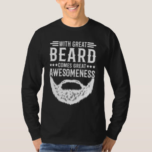 Biercitaat met grote baard komt uit grote amesomee t-shirt