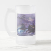 Biercoop met dolfijn matglas bierpul (Links)