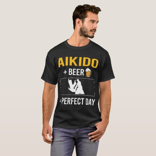 Bierdag Aikido T-shirt (Voorkant volledig)