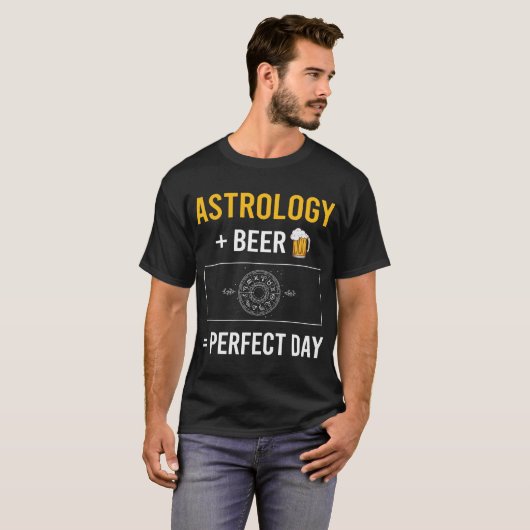 Bierdag Astrologie T-shirt (Voorkant volledig)