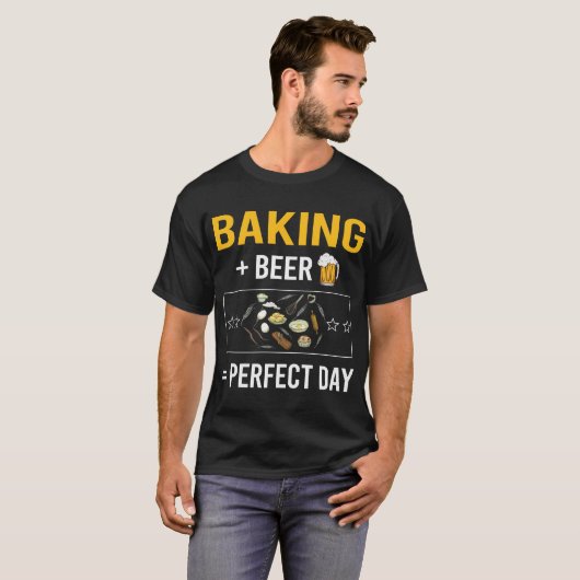 Bierdag bakken Bake Baker T-shirt (Voorkant volledig)