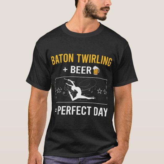 Bierdag Baton Twirling Twirl Twirler T-shirt (Voorkant)