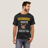 Bierdag Drumming Drummer Drum Drums T-shirt (Voorkant volledig)
