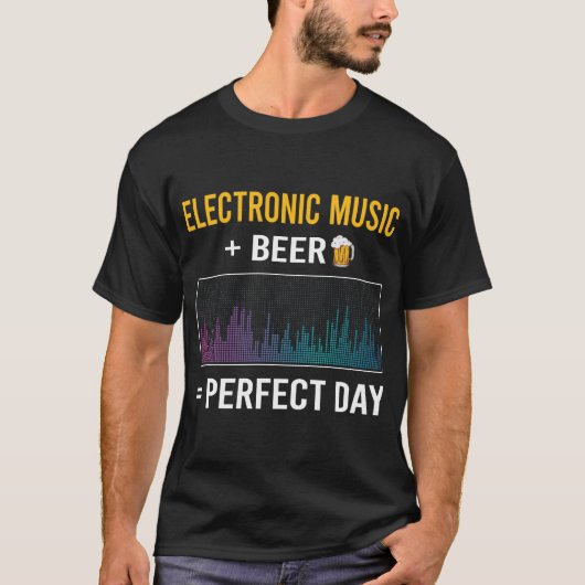 Bierdag elektronische muziek t-shirt (Voorkant)