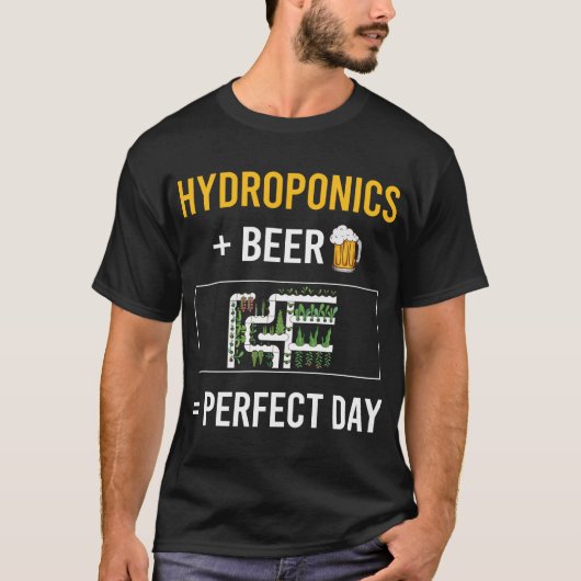 Bierdag Hydroponics Hydroponisch T-shirt (Voorkant)
